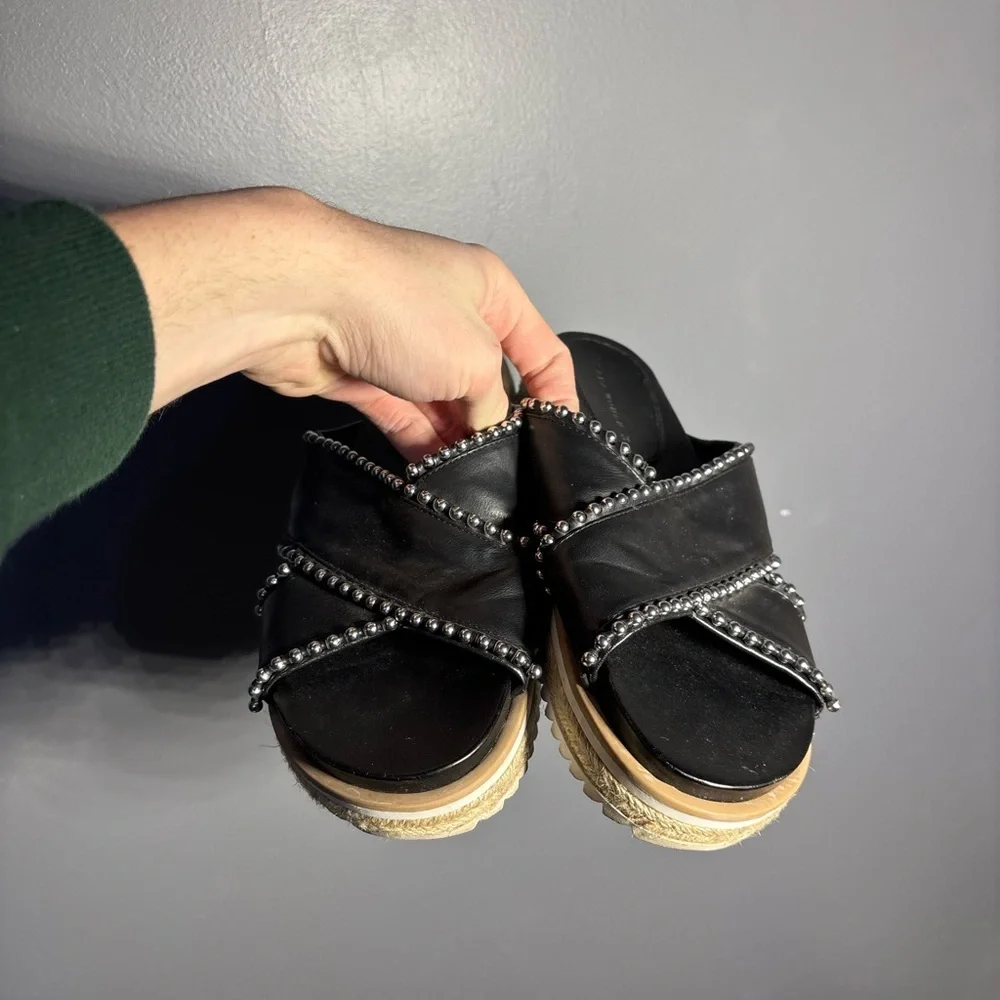 Zara Studded Espadrille Sandals Women’s Size EU 38 - Picture 3 of 6